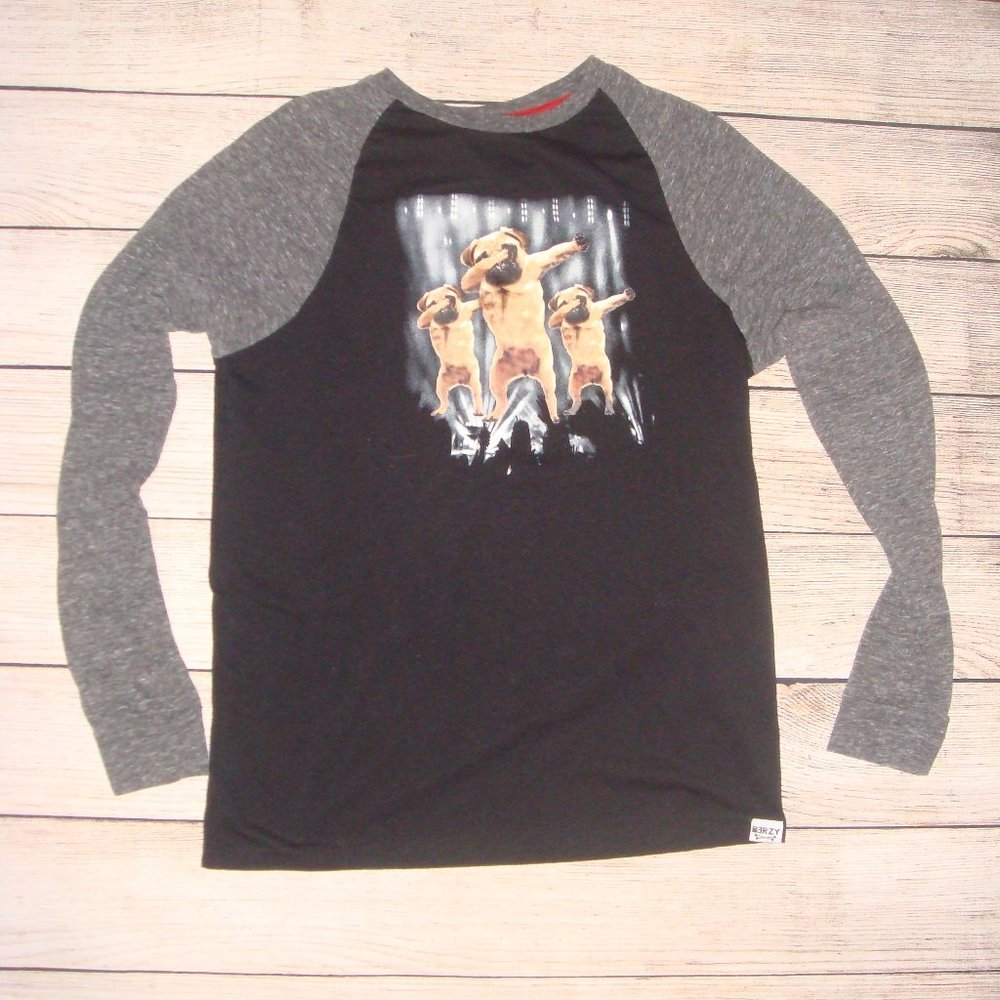 Berzy Dabbing Pugs Long Sleeve T-Shirt XXL (18)